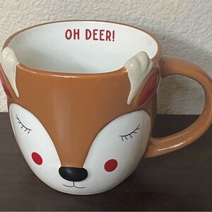 Wondershop at Target Oh Deer Stoneware Coffee Mug 2024 Christmas 14.5 oz